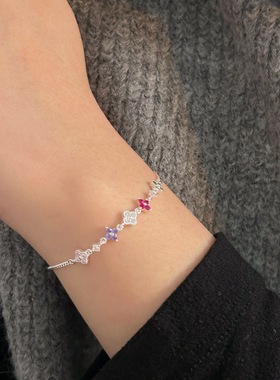 四叶草手链通体S925纯银气质减龄