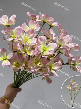 新款仿真5头小格桑婚庆装饰插花布置气球生日派对