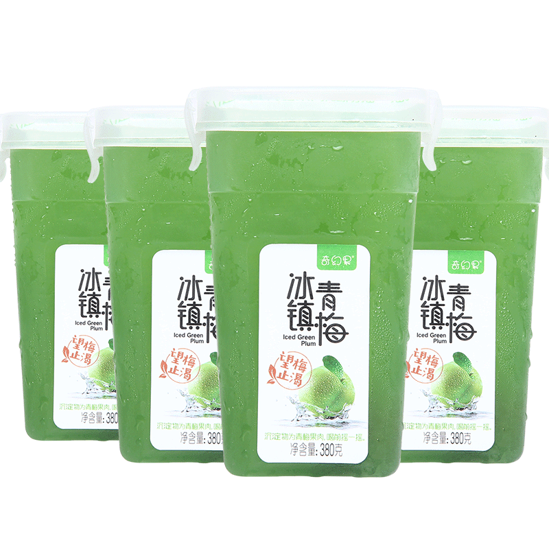奇幻果冰镇青梅汁380gx6夏季酸梅汤 旺通食品纯果蔬汁
