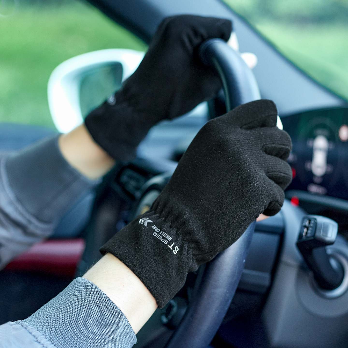 春秋半指手套男薄款秋冬季开车骑行驾驶漏手指可触屏打字写字保暖,淘宝优惠券,粉丝福利购,淘宝优惠卷