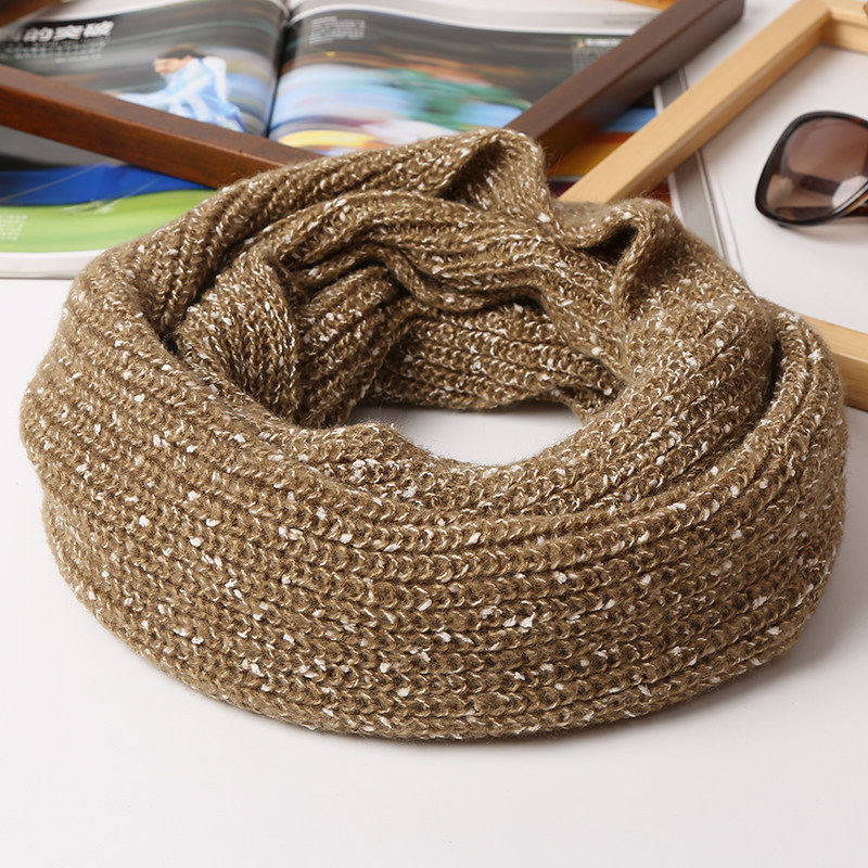 2023秋冬季新款韩版男女情侣款加厚保暖围脖套头百搭针织毛线围巾,淘宝优惠券,粉丝福利购,淘宝优惠卷