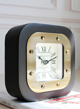 美式风正品进口金属座钟创意装饰