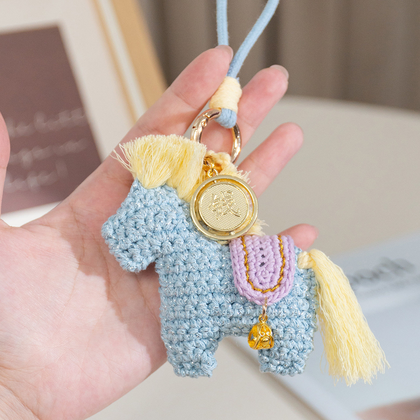 马上有钱马年小马挂件钩织钩针编织材料包手工diy本命年礼物新年,淘宝优惠券,粉丝福利购,淘宝优惠卷