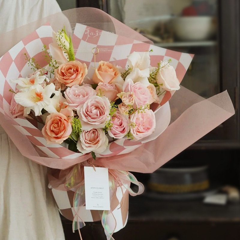 花中情韩式晨雾柔光雾面纱鲜花束打底内衬网纱卷花艺diy包装材料,淘宝优惠券,粉丝福利购,淘宝优惠卷