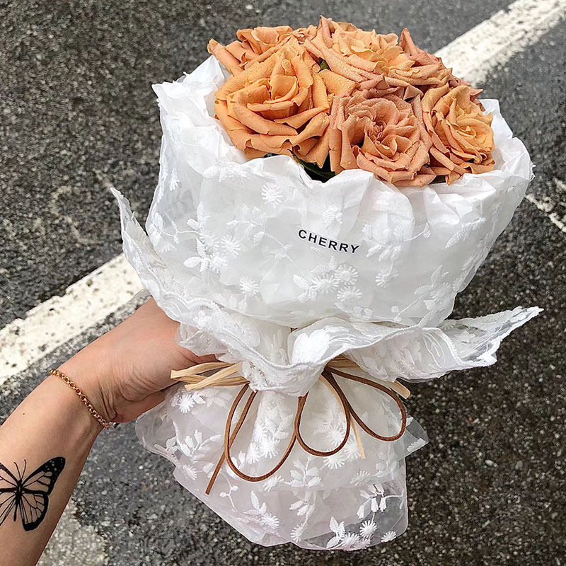 蕾丝刺绣花艺布鲜花花束包装布料复古小香风玫瑰包花纱网diy花艺,淘宝优惠券,粉丝福利购,淘宝优惠卷