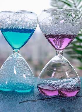yyglass玻璃装饰气泡沙漏摆件