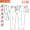 Yiyiyuan clothing sample drawings casual men's pants sample
