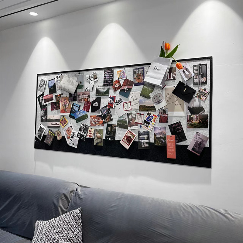 毛毡板照片墙免打孔展示背景墙软木板留言板客厅沙发墙面装饰ins,淘宝优惠券,粉丝福利购,淘宝优惠卷