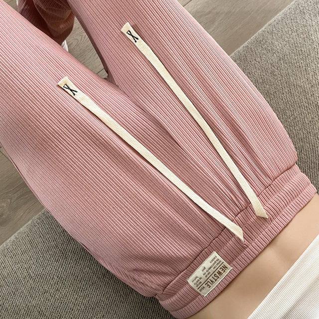 Summer Thin Ice Silk Pants Wide Leg Pants Drapey ແອວສູງ