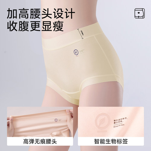 莫代尔高腰内裤女抗菌纯棉加长档无痕不夹臀2026新款女生三角裤头 - 图1