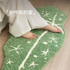 Saipos soft non-slip special-shaped leaf bedside blanket