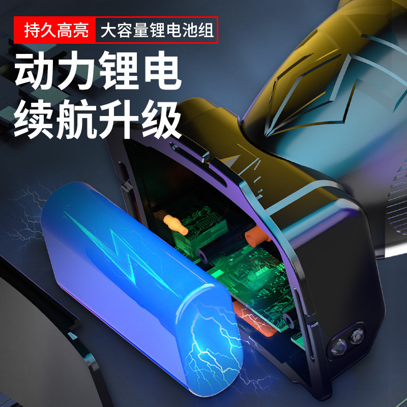 头灯头戴式强光充电超亮钓鱼矿灯 aic头灯