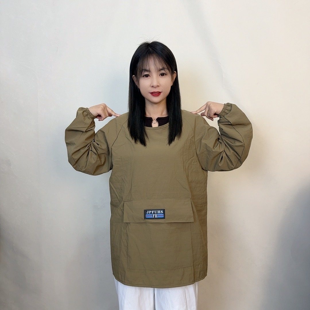 新款罩衣防泼水防油厨房做饭家用围裙短款反穿衣上班工作服长袖,淘宝优惠券,粉丝福利购,淘宝优惠卷