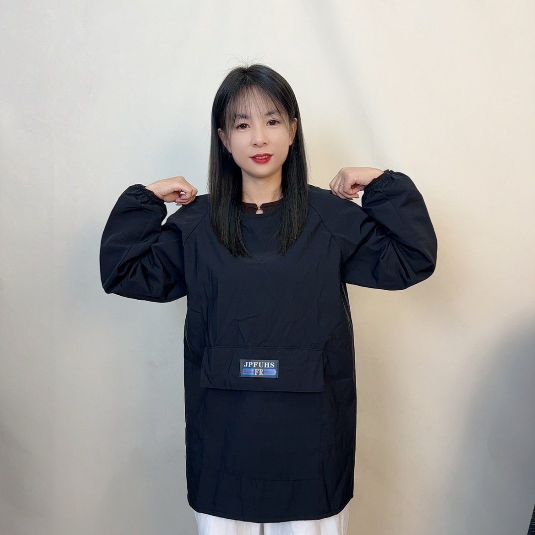 新款罩衣防泼水防油厨房做饭家用围裙短款反穿衣上班工作服长袖,淘宝优惠券,粉丝福利购,淘宝优惠卷