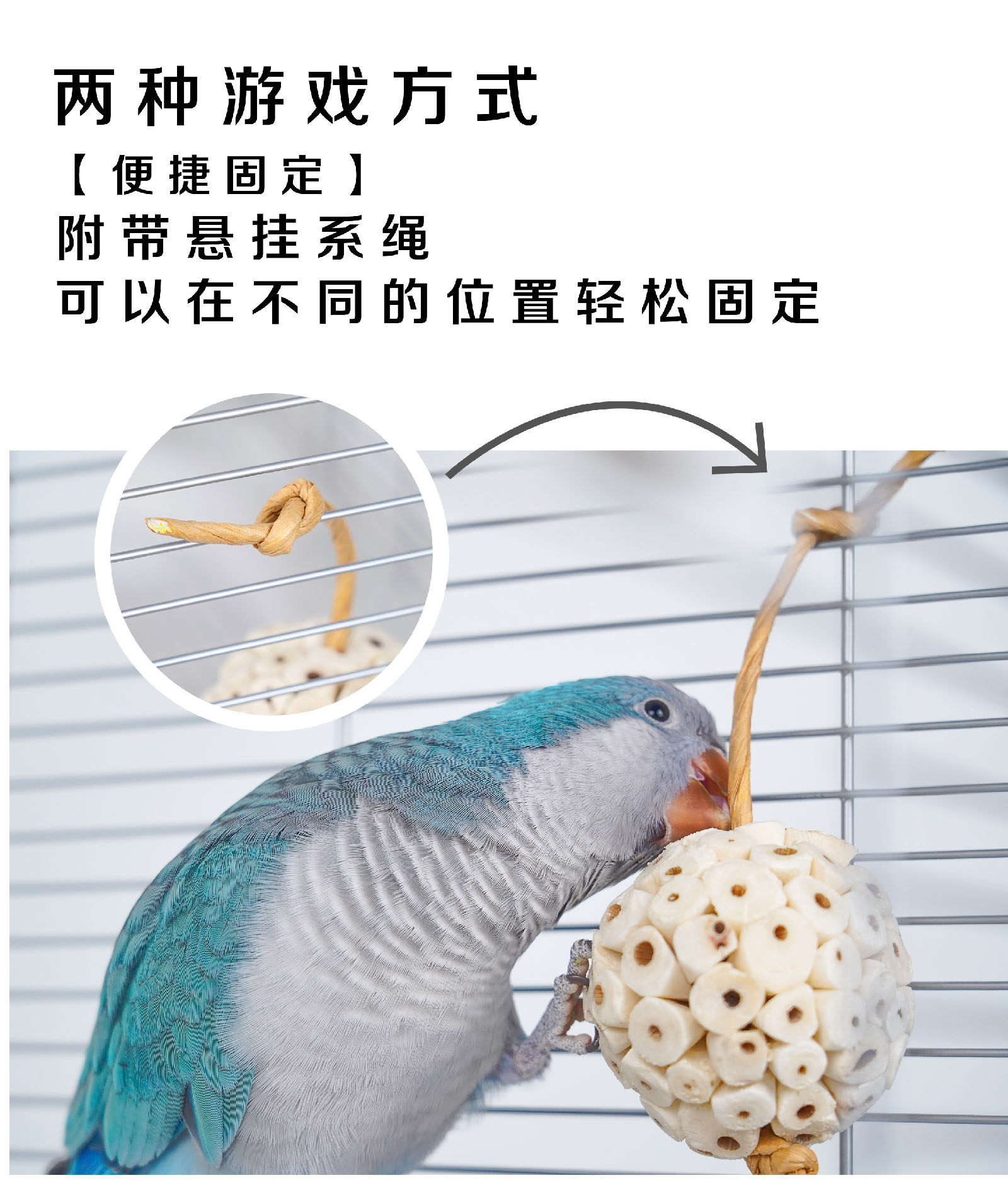 通草原生球-MONZEST大嘴鸟(虎皮玄凤鹦鹉天然啃咬磨嘴解压玩具）,淘宝优惠券,粉丝福利购,淘宝优惠卷