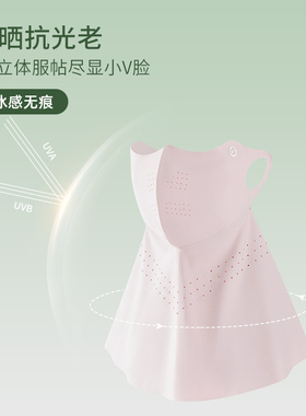 凉感冰丝简约百搭夏防晒面罩