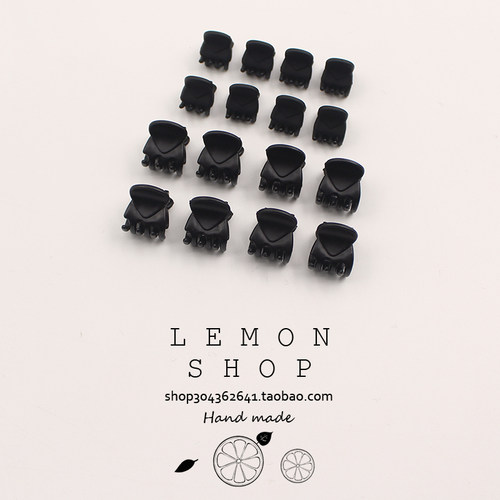 周扬青同款小号抓夹黑色迷你发夹女夏刘海夹鲨鱼夹发卡子夹子发饰 - 图0