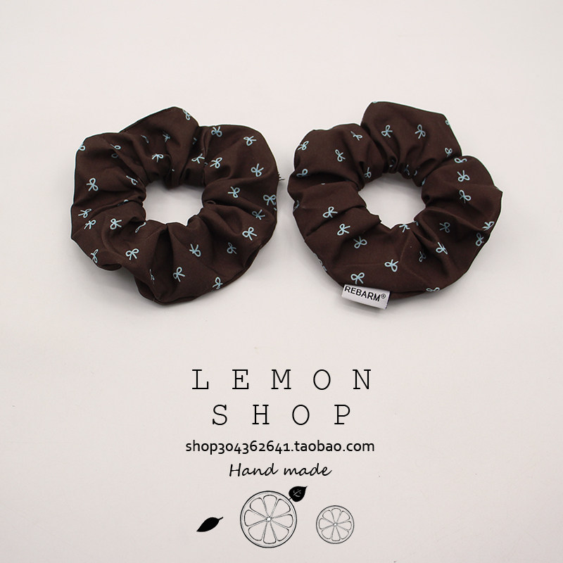 法式复古棕色蝴蝶结大肠发圈女简约扎头发橡皮筋发绳头绳头饰发饰,淘宝优惠券,粉丝福利购,淘宝优惠卷