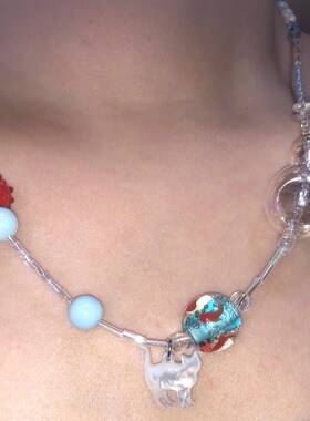 琉璃捷克珠原创项链金鱼