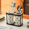 Internet celebrity chopstick cage, beautiful chopstick barrel ceramic household kitchen chopstick barrel special chopsticks knife and fork storage rack