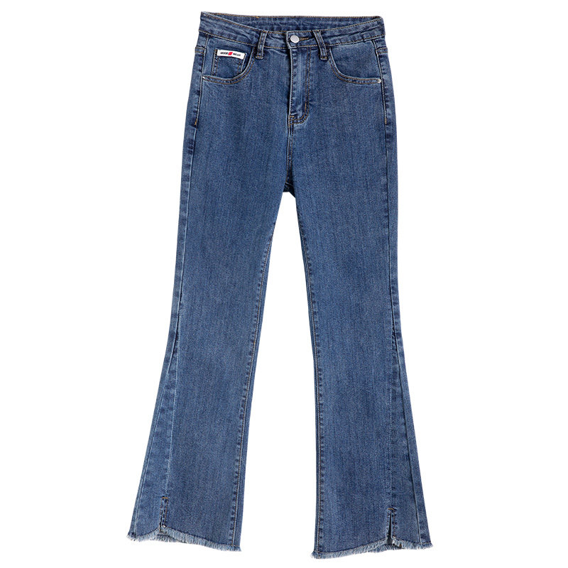 微喇春秋2022年新款直筒显瘦牛仔裤 灰喵牛仔裤