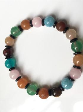 非凡配饰多宝手串紫水晶马粉天河