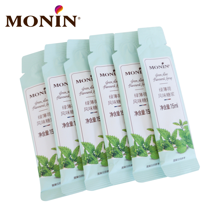 莫林MONIN绿薄荷风味液体糖浆咖啡伴侣 15ml*12支 - 图3