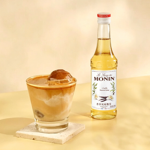 莫林MONIN 香草风味糖浆玻璃瓶装250ml奶茶原料调酒调味糖浆咖啡 - 图1