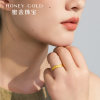 Honey Gold Jewelry Gold Ring Pure Gold Ancient Method Gold Collection Bamboo Ring HGH1755