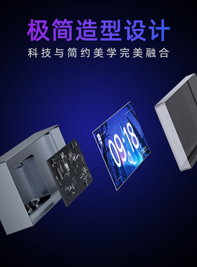 IPSTUBE工业风APP自定义量子时钟桌面摆件电子相册电气灯节日礼物