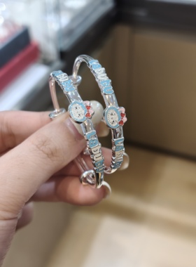 足银999卡通宝宝手镯拉布布
