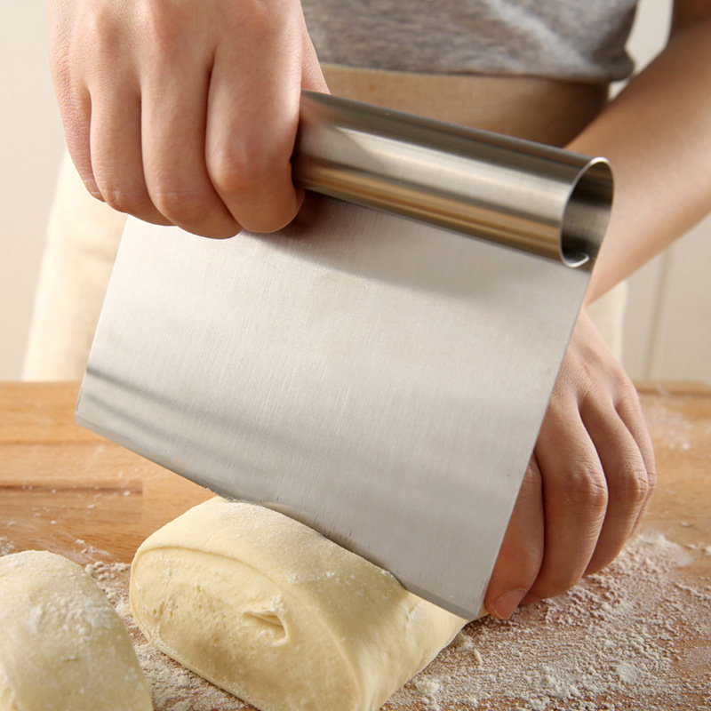 三能不锈钢切面刀蛋糕刮板带刻度刮刀面粉肠粉馒头切刀烘焙工具-图0