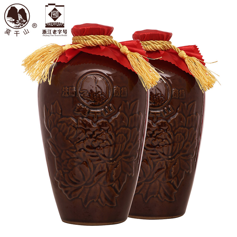 莫干山六年陈酿清爽型大米黄酒加饭酒1500ml*2坛半干型坛装黄酒,淘宝优惠券,粉丝福利购,淘宝优惠卷