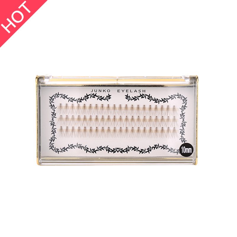 造型師最愛JUNKO EYELASH蒲公英系列單簇單株棕色假睫毛10mm 棕色