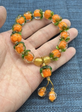 香灰琉璃单圈精美手串