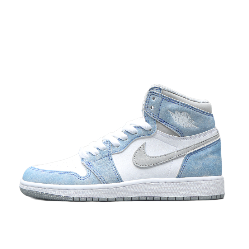 烽火体育 Air Jordan 1 AJ1水洗蓝雾霾蓝高帮篮球鞋575441-402-图3