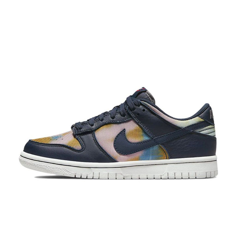 烽火 NIKE DUNK LOW SE海军蓝扎染涂鸦复古休闲板鞋 DM1051-400-图3