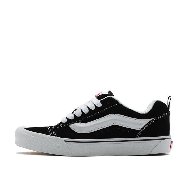 烽火 VANS KNU SKOOL 黑白 低帮厚鞋舌休闲面包鞋板鞋VN0009QC6BT - 图3