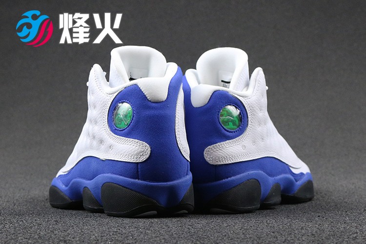 烽火 Air Jordan 13 Hyper AJ13 皇家蓝 白蓝篮球鞋 884129-117 - 图2