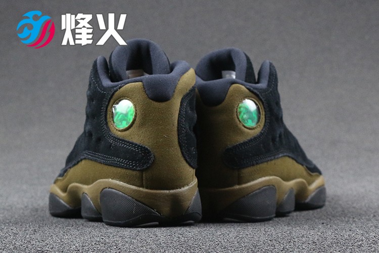 瑕疵清仓 Air Jordan 13 Retro AJ13 橄榄绿 篮球鞋884129-006 - 图2