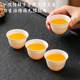 Transparent rice husk disposable tea set storage box