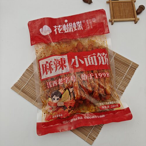 萍乡辣条花蝴蝶麻辣小面筋280g江西特产童年儿时怀旧解馋零食辣都 - 图1
