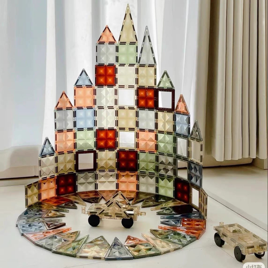 大自然磁力儿童益智玩具宝宝彩窗磁性贴片磁铁强磁拼图拼装积木,淘宝优惠券,粉丝福利购,淘宝优惠卷