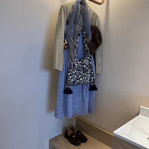 清迈流苏包民族风手工刺绣小众布包重工单肩包大容量出游包 - 图2