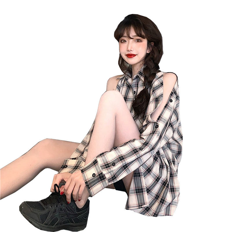 oversize下体失踪古着感薄款夏衬衣 beihong衬衫