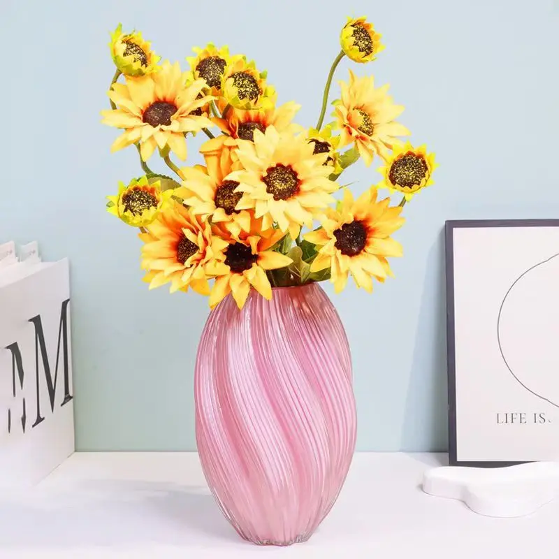 【麦芽糖造型】创意玻璃花瓶轻奢高级感水养鲜花干花客厅桌面摆件,淘宝优惠券,粉丝福利购,淘宝优惠卷