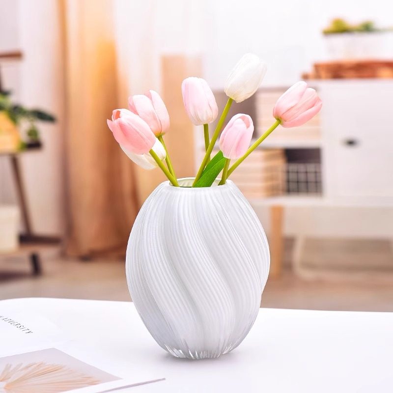不规则螺旋扭曲玻璃花瓶荧光麦芽糖插花器皿夜光水培摆件水养鲜花,淘宝优惠券,粉丝福利购,淘宝优惠卷