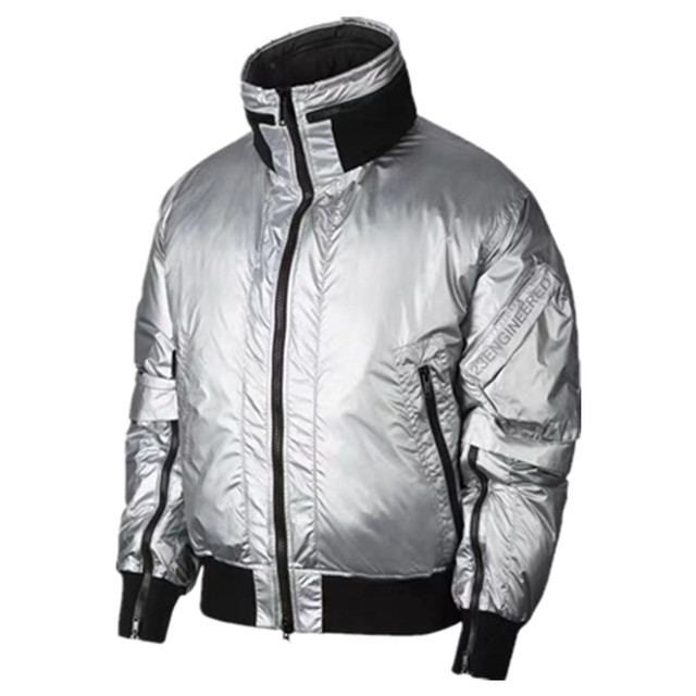 Jordan 23 Engineered Ma 1 Silver Sports Jacket Down Jacket Cq2465 095 010