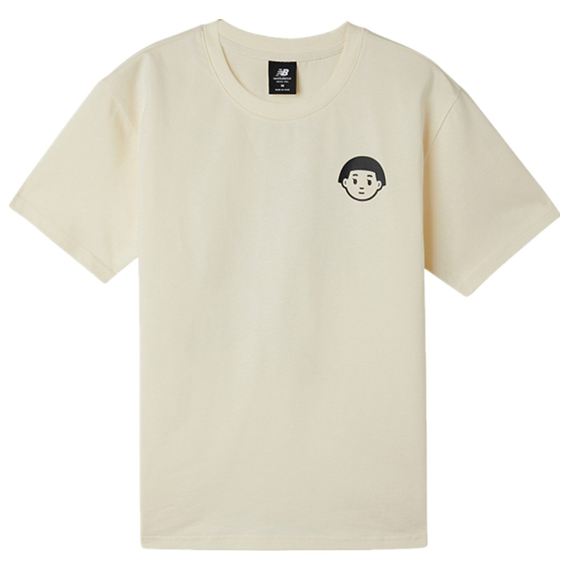 NEW BALANCE 联名T恤张子枫男女情侣可爱纯棉圆领短袖AMT02378-IV - 图3