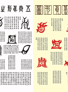 五岳真形图挂画道场家用客厅卷轴装饰画